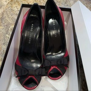 Marc Jacob bow peep toe pumps 36 size 6 heels